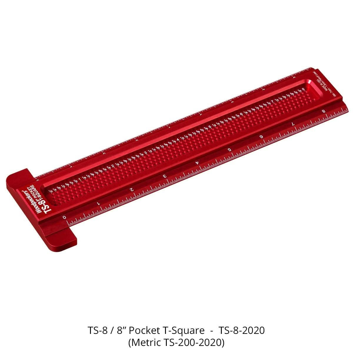 Woodpeckers TS-RI-ISET20 Pocket T-Square Inch Set And Rack-It