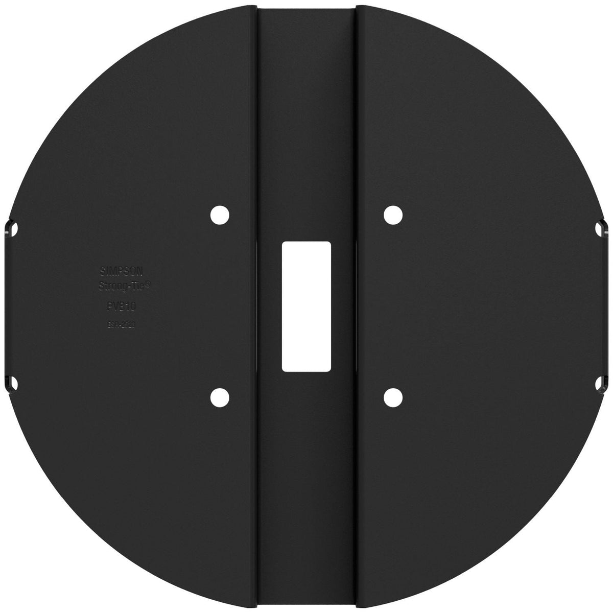 Simpson Strong-Tie PBV10PC PBV 10-in. Black Powder-Coated Hidden Standoff Post Base for Viga Post