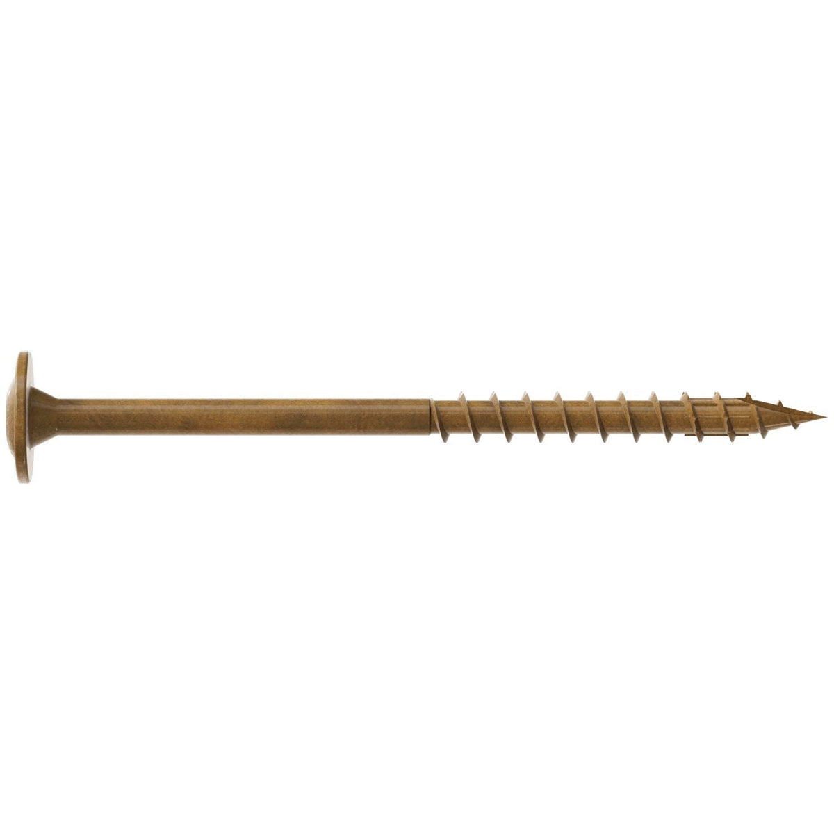Simpson Strong-Tie CBT08212R60 Wafer-Head Construction Screw, #8 x 2-1/2-in. T20, Quik Guard, Tan, 60-Pack