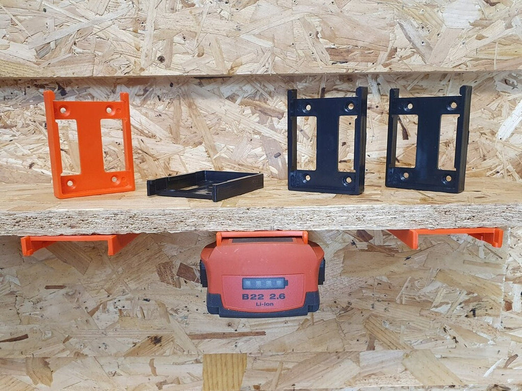 StealthMounts Battery Mounts for Hilti 22V, 6-Pack