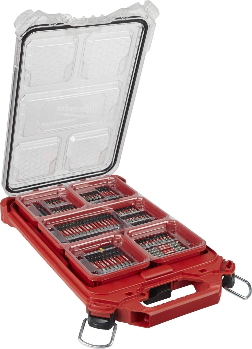 Milwaukee 48-22-8442 PACKOUT 2-Drawer Tool Box With PACKOUT Organizer SHOCKWAVE 100-Piece Impact Bit Set