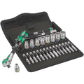 Wera 8100 Sa 6 Zyklop Speed Ratchet Set, 1/4-in. Drive, Metric, 28-Pieces