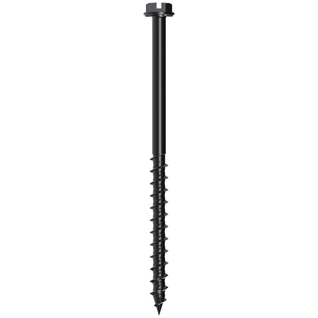 Simpson Strong-Tie TNTBL18314H Titen Turbo, 3/16-in. x 3-1/4-in. Hex-Head Concrete and Masonry Screw, Black, 100-Pack