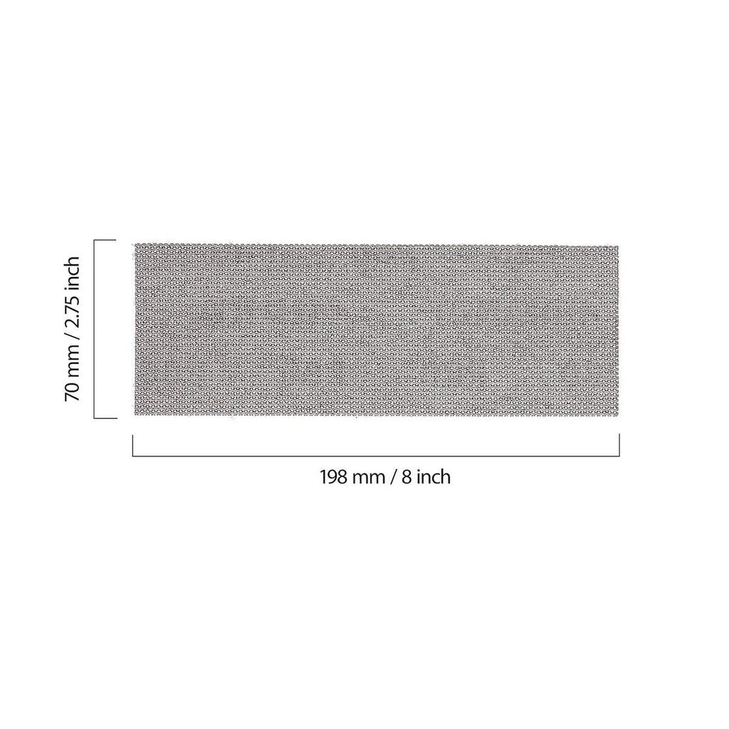 Mirka Abranet 2.75 x 8-in. Assorted Grit Net Sanding Sheets, 9-Pack Hook and Loop (9A-150-APRP)