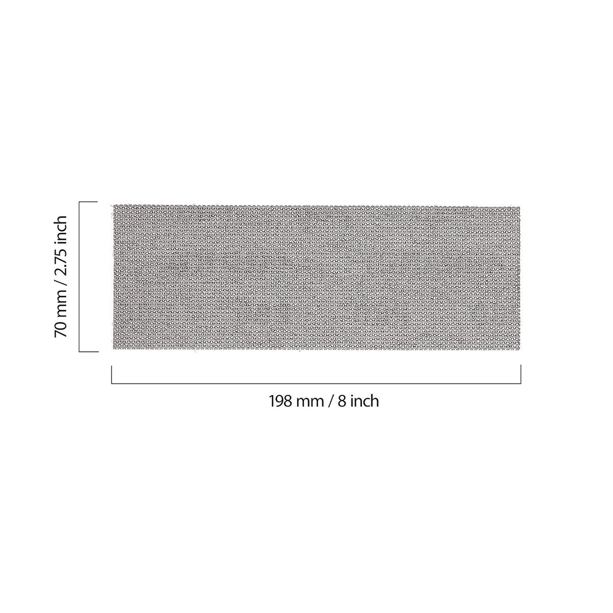 Mirka Abranet 2.75 x 8-in. Assorted Grit Net Sanding Sheets, 9-Pack Hook and Loop (9A-150-APRP)