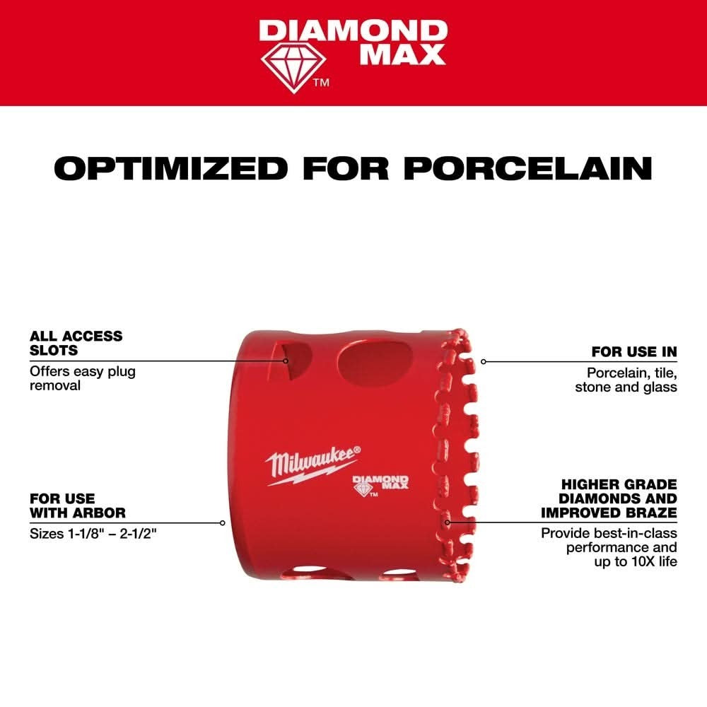 Milwaukee 49-56-5620 1-1/4" Diamond Plus Hole Saw