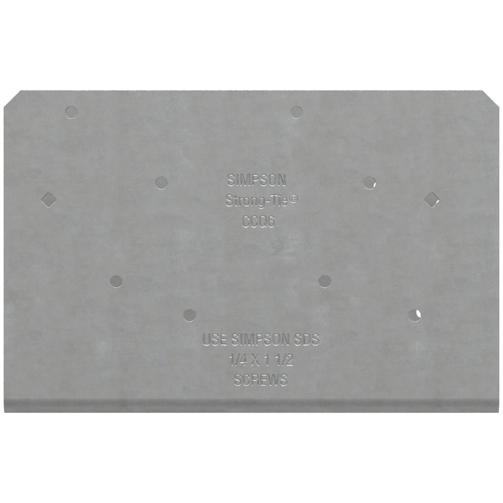 Simpson Strong-Tie CCOQ6-SDS2.5 CCOQ Column Cap, No Straps, for 6x Beam, with Strong-Drive SDS Screws