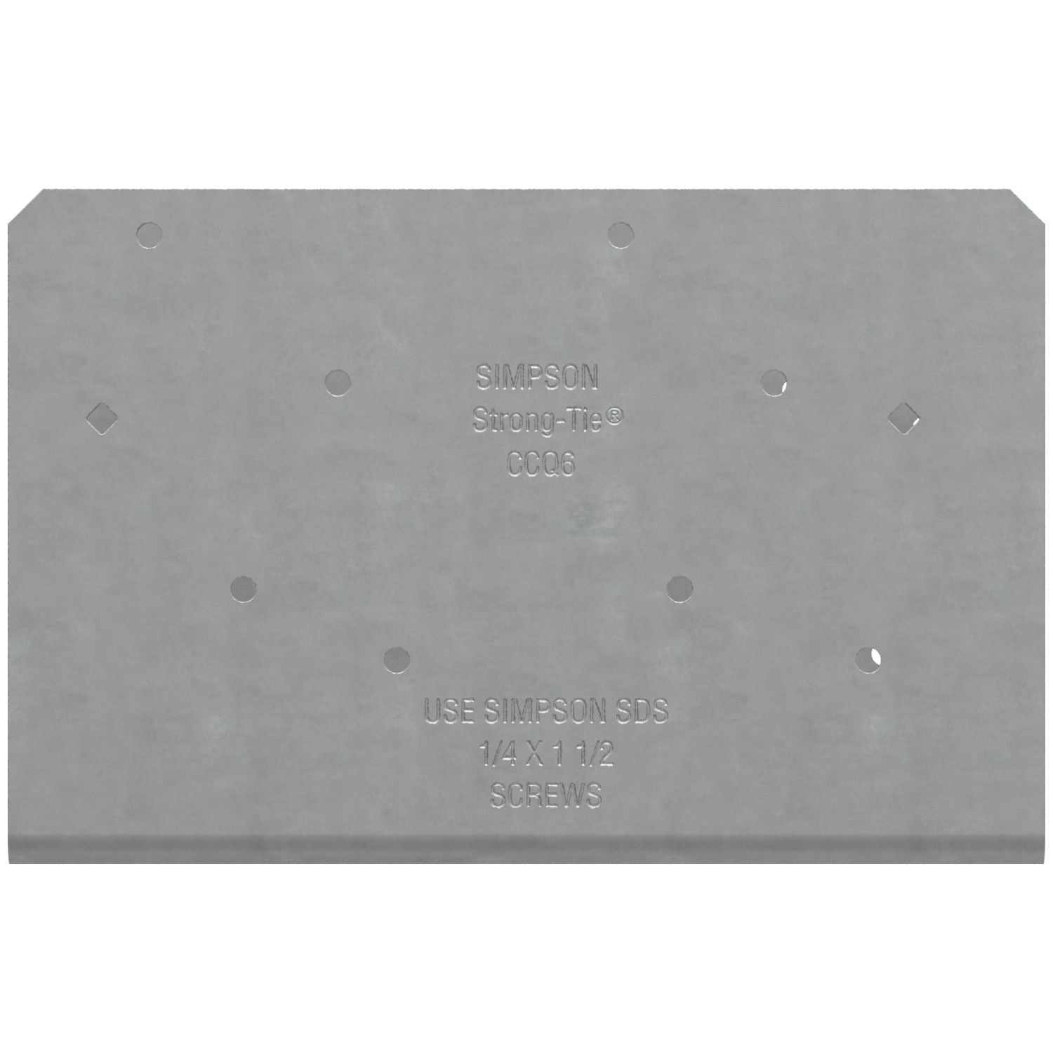 Simpson Strong-Tie CCOQ6-SDS2.5 CCOQ Column Cap, No Straps, for 6x Beam, with Strong-Drive SDS Screws