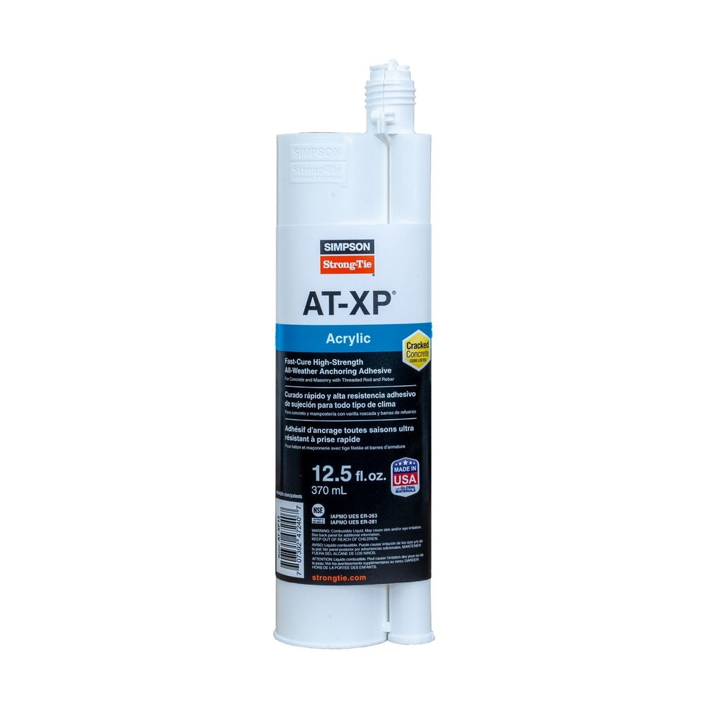 Simpson Strong-Tie AT-XP 12.5-oz. High-Strength Acrylic Anchoring Adhesive Cartridge w/ Nozzle (AT-XP13)