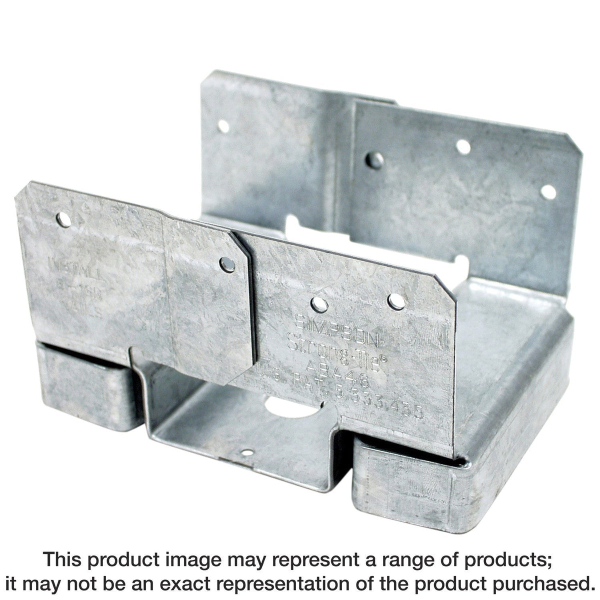 Simpson Strong-Tie ABA46Z ABA ZMAX Galvanized Adjustable Standoff Post Base for 4x6