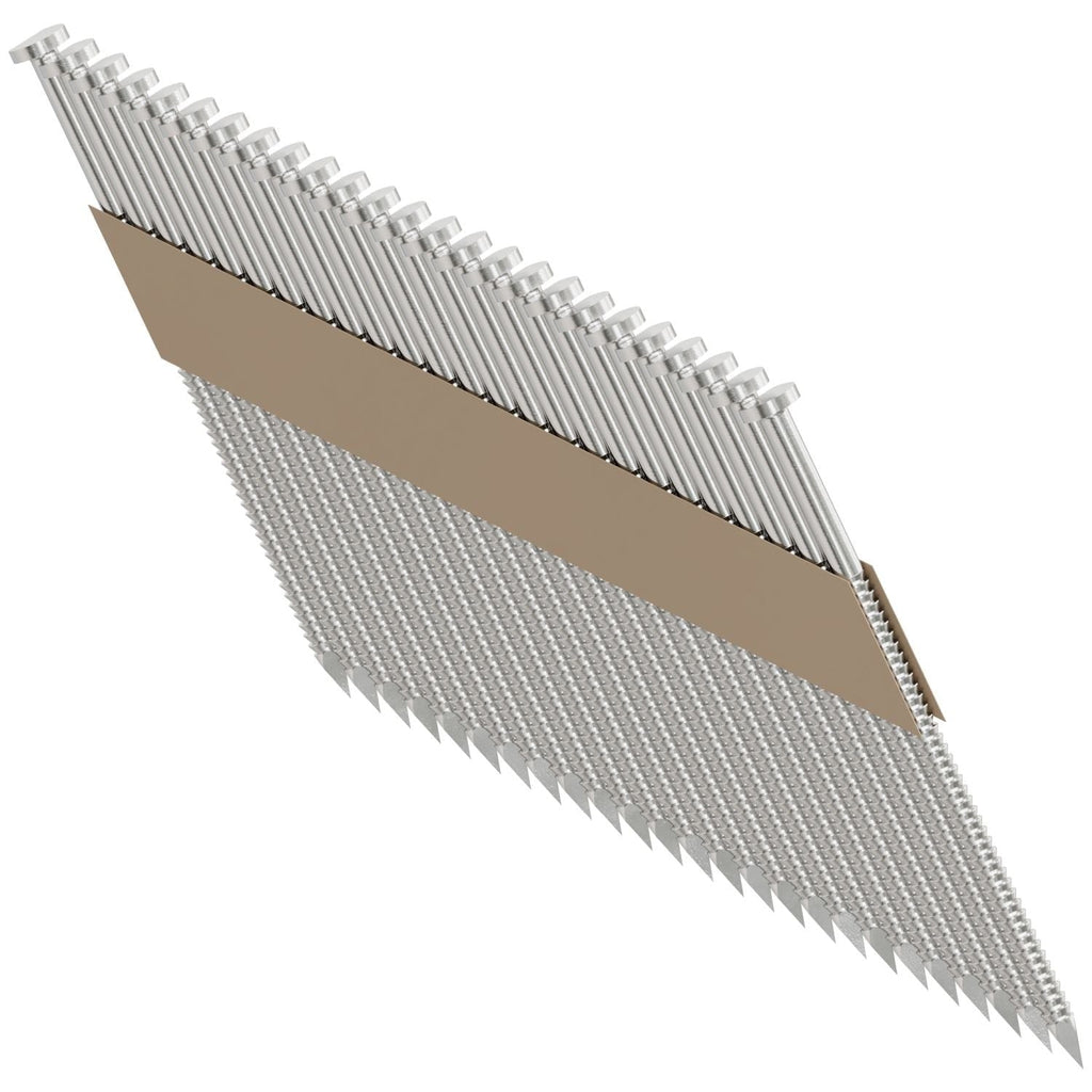 Simpson Strong-Tie S10A325T31 31°–34° Paper Tape, Clipped Head, Ring-Shank Nail, 3-1/4-in. Type 304, 1000-Pack