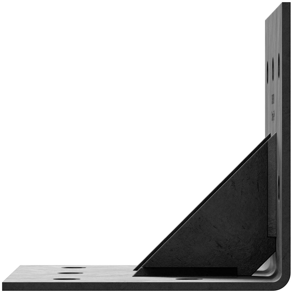 Simpson Strong-Tie HL57GPC HLGPC 5-in. x 7-in. Black Powder-Coated Ornamental Heavy Angle with Gusset