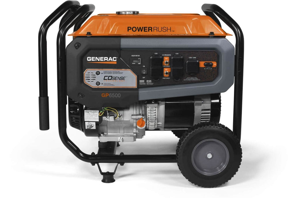Generac 7683 GP6500 389 PR CO-Sense with Transfer Switch Outlet for Home Backup