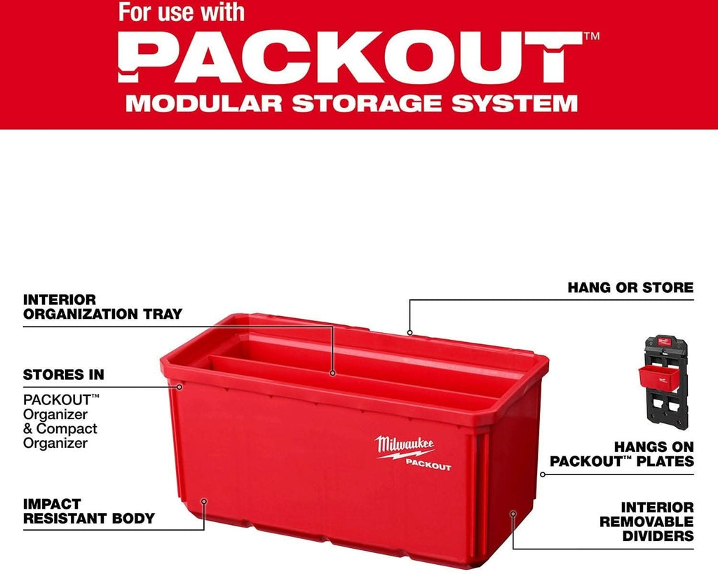 Milwaukee 48-22-8063 Large Bin Set for PACKOUT Shop Storage System, 2-Pack
