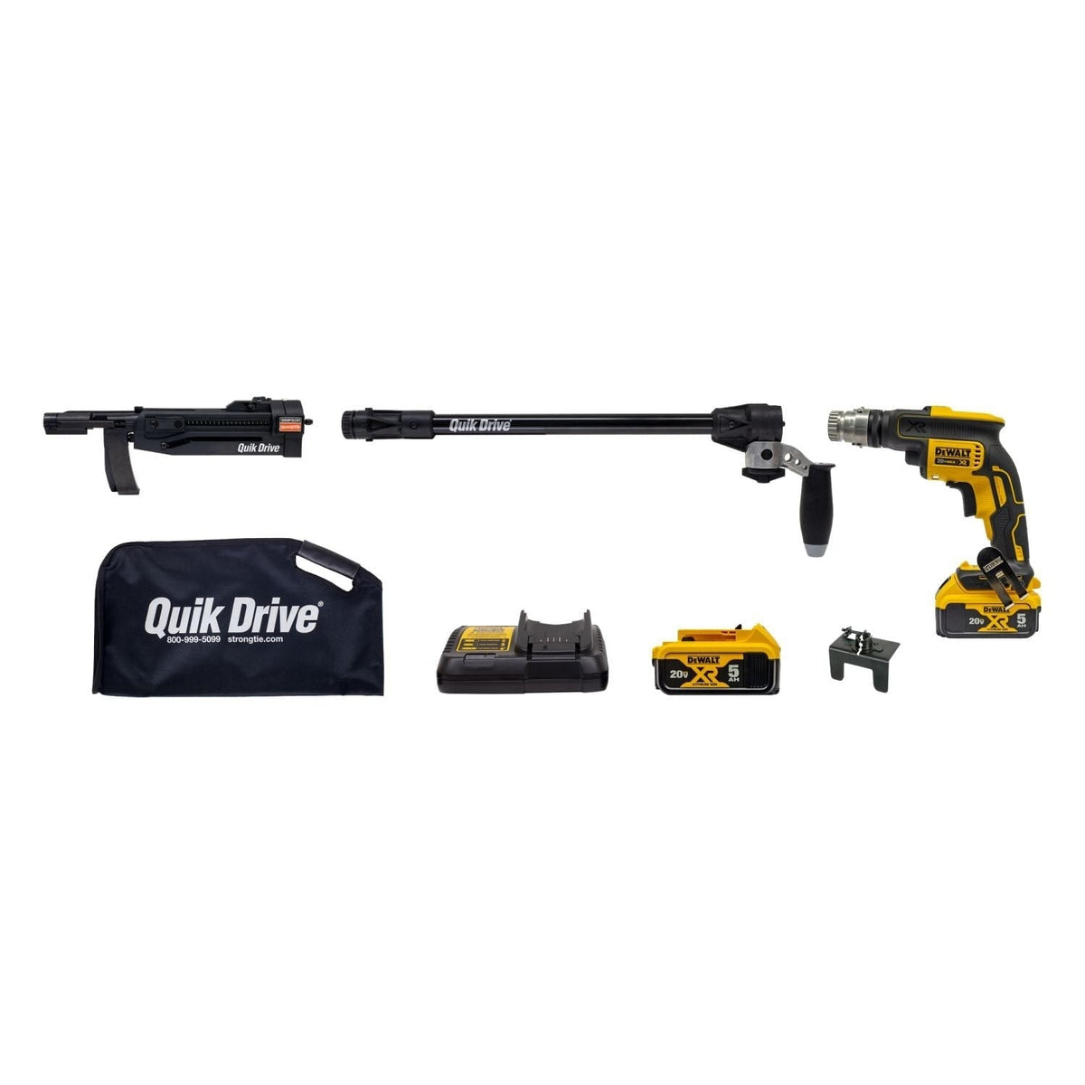 Simpson Strong-Tie Quik Drive Cordless PRO300SG2 Decking System w/ DeWalt 2000 RPM Screwdriver Motor (PRO300SG2DC2K)