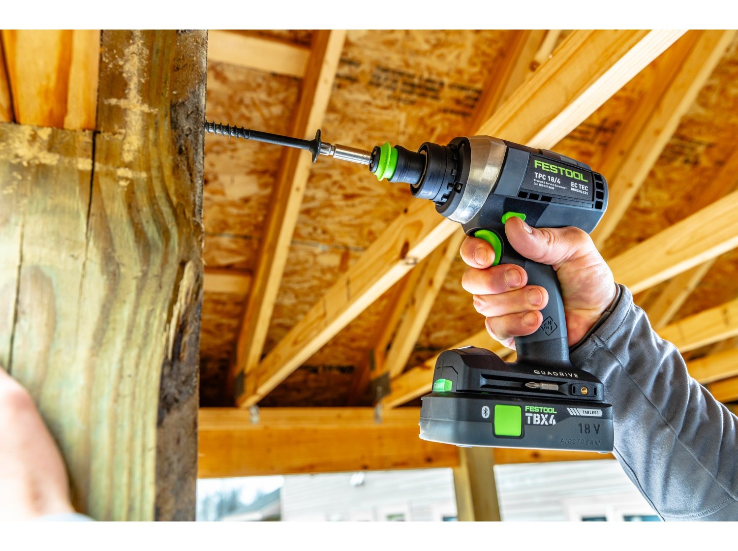 Festool 18V TPC 18/4 Cordless Drill Driver and TID 18 Cordless Impact Driver Kit with Systainer (578830)