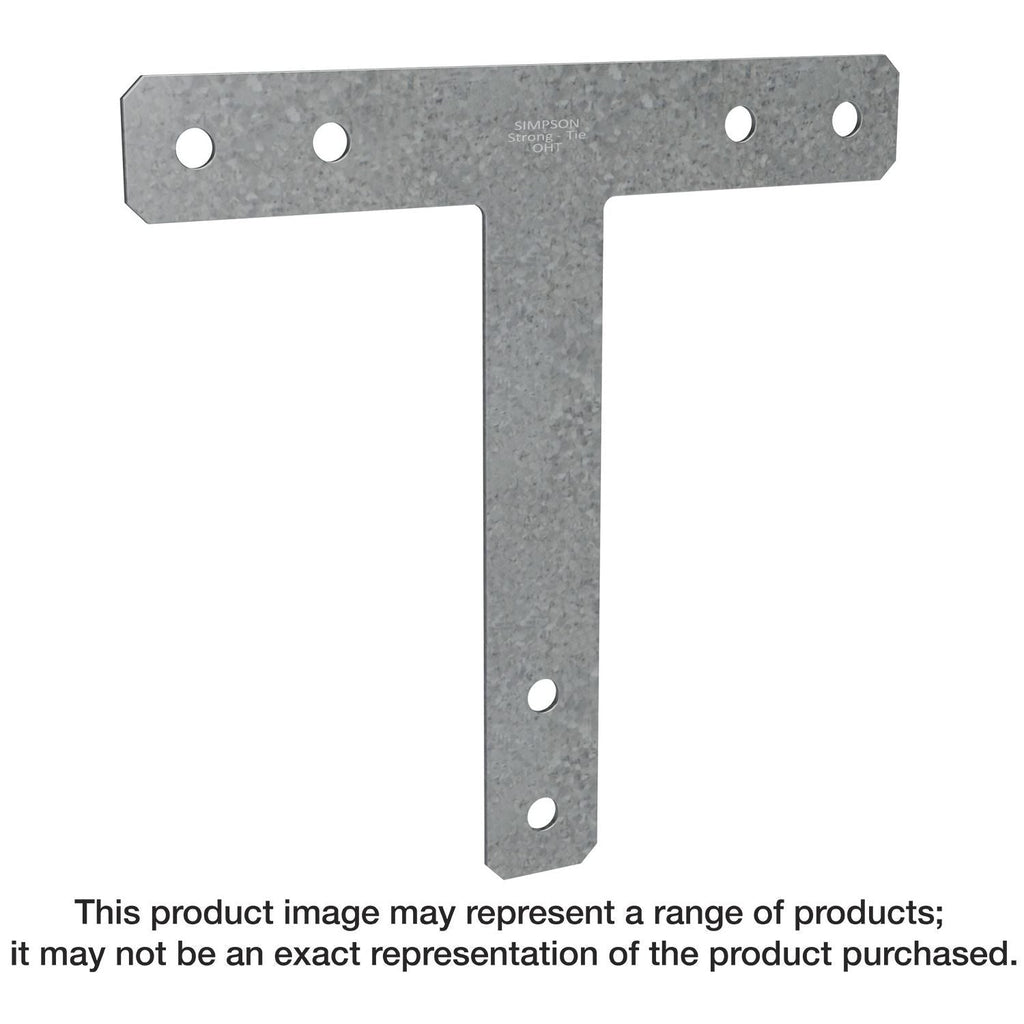 Simpson Strong-Tie 1212HT HT 12-in. x 12-in. 7-Gauge Galvanized Heavy T Strap