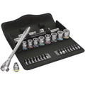 Wera 8100 SB 11 Zyklop Metal Ratchet Set With Switch Lever, 3/8-in. Drive, Imperial, 29-Pieces
