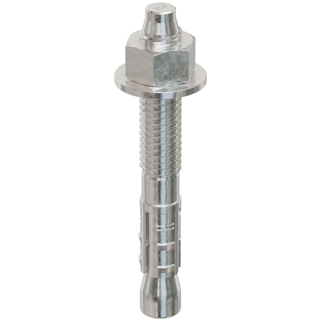 Simpson Strong-Tie STB2-37300S6F50 Strong-Bolt 2, 3/8-in. x 3-in. Type 316 Stainless-Steel Wedge Anchor, Fully Assembled, 50-Pack