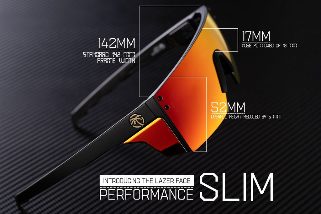 Heat Wave Performance Lazer SLIM ULTRA BLACK Z87+ Sunglasses