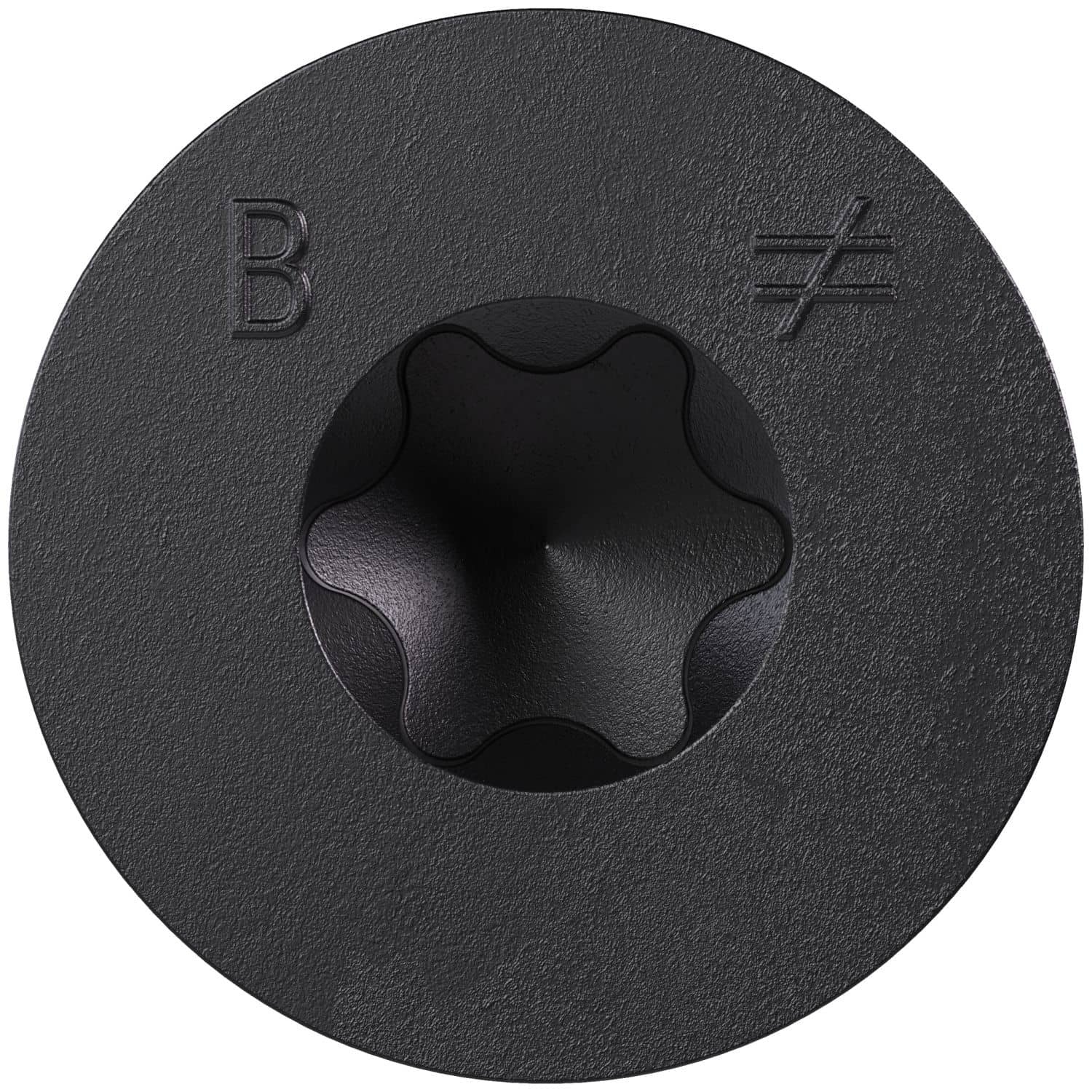 Simpson Strong-Tie TNTBL25214TF Titen Turbo, 1/4-in. x 2-1/4-in. 6-Lobe Flat-Head Concrete and Masonry Screw, Black, 100-Pack