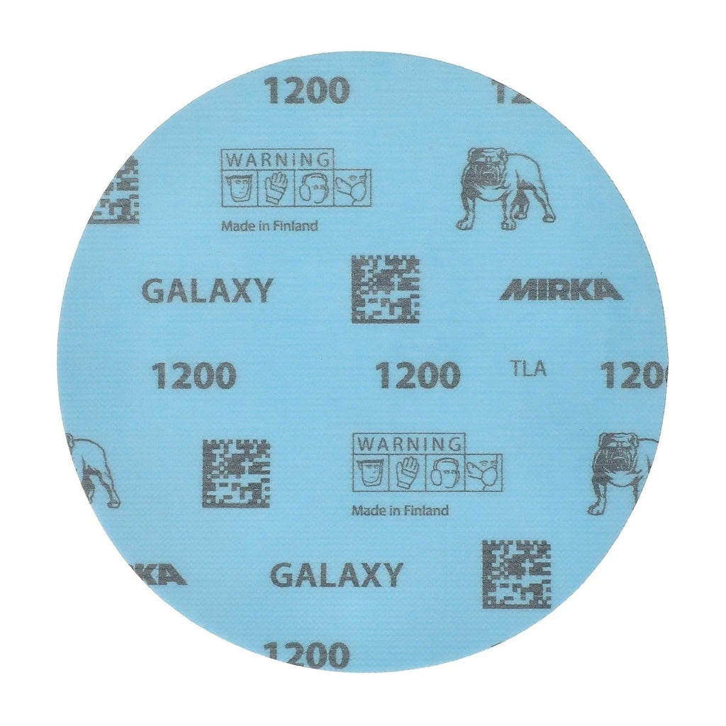 Mirka Galaxy 6-in. 1200 Grit Hook and Loop Sanding Discs, 50-Pack (FY-622-120)
