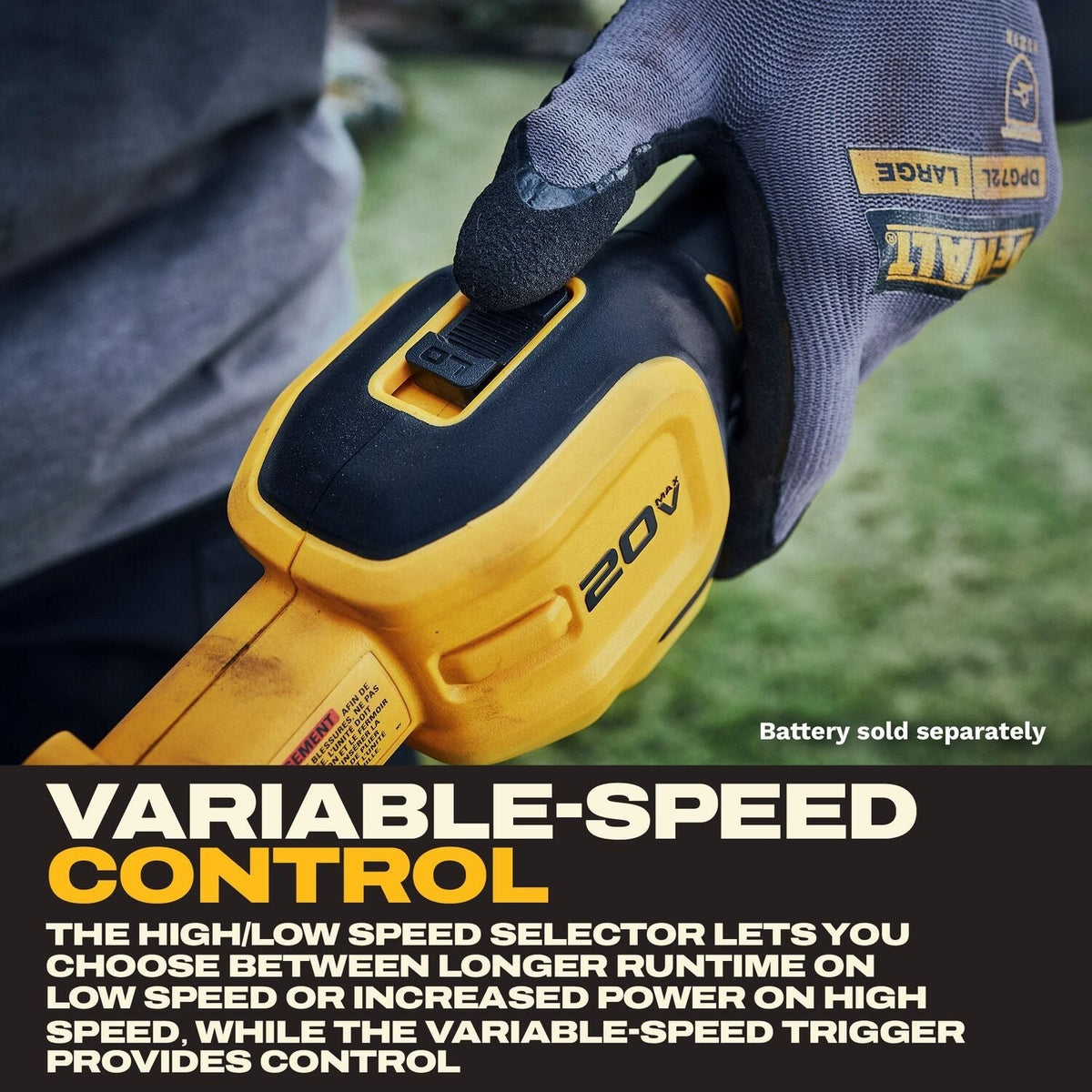 DeWALT DCST926B 20V MAX Brushless Cordless Foldable String Trimmer, Tool Only