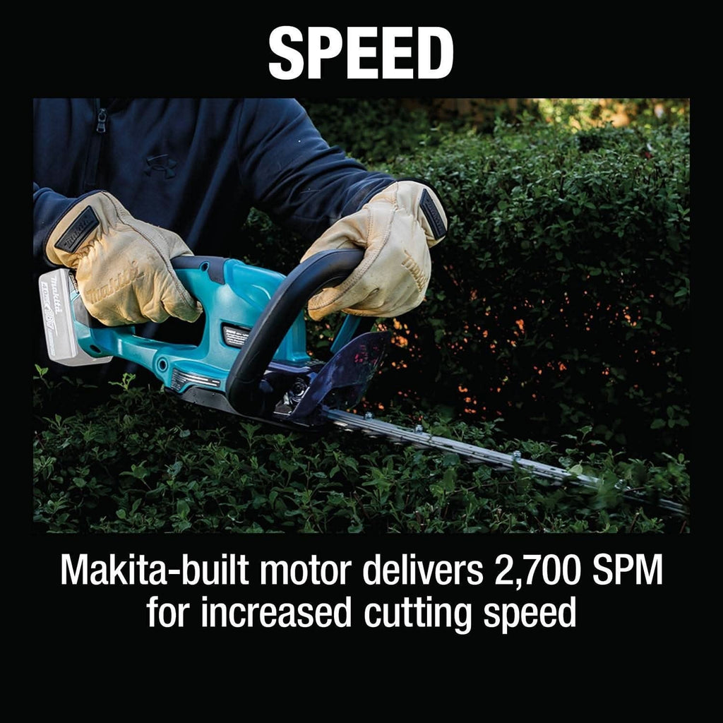 Makita XHU10Z 18V LXT Lithium-Ion Cordless 24" Hedge Trimmer w/ (2) 4.0Ah Battery Starter Kit