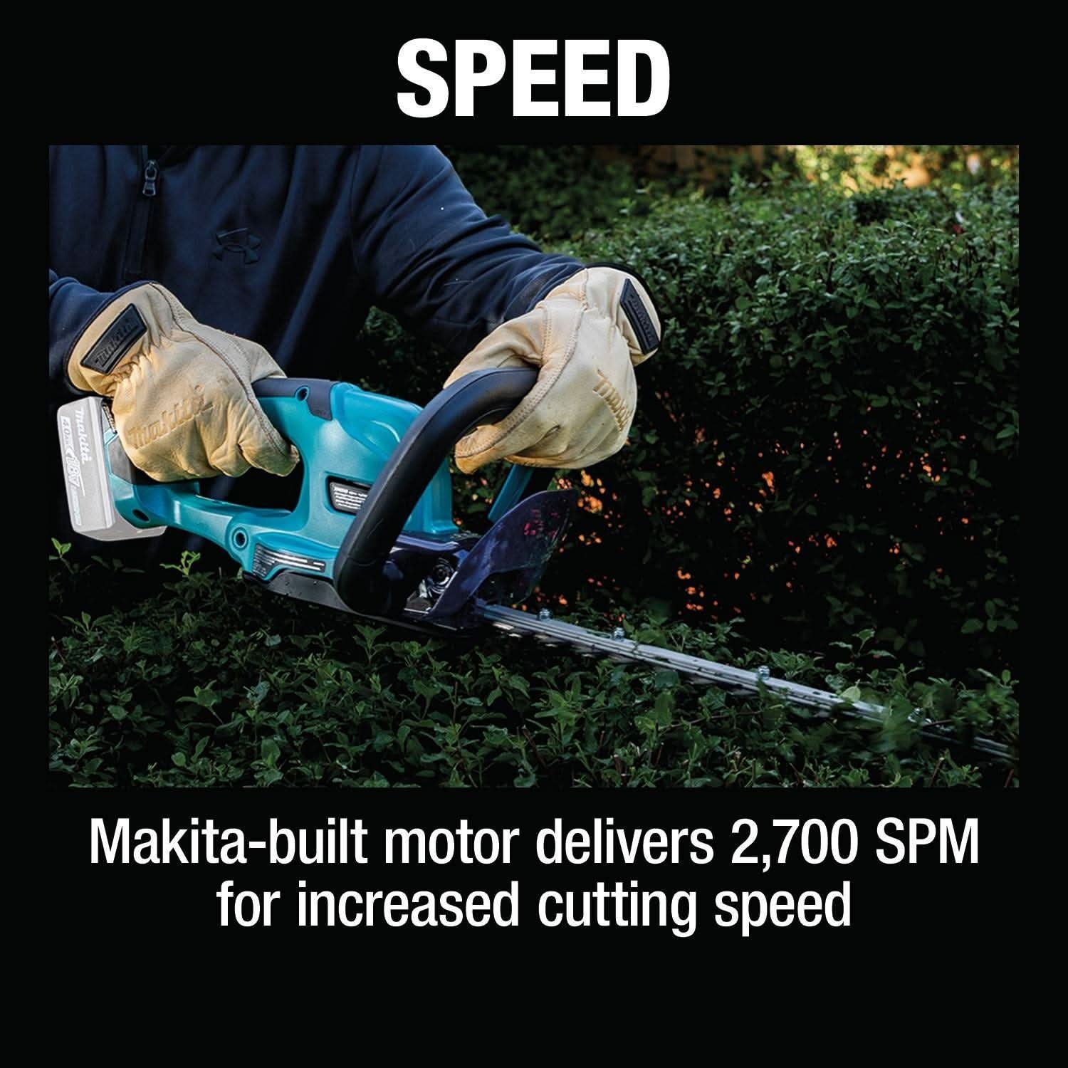 Makita XHU10Z 18V LXT Lithium-Ion Cordless 24" Hedge Trimmer w/ (2) 4.0Ah Battery Starter Kit