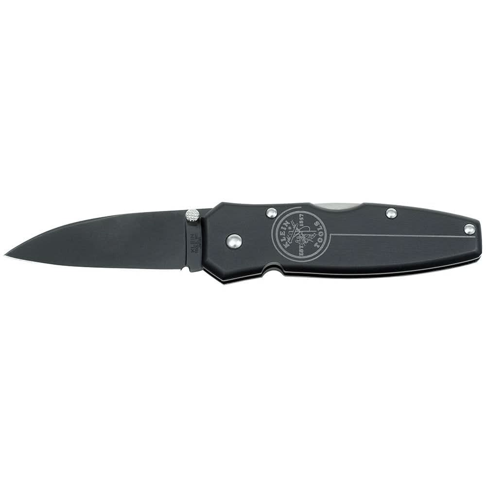 Klein 44000-Blk Black Lightweight Lockback Knife - 2-1/4'' (57 Mm) Drop Point Blade