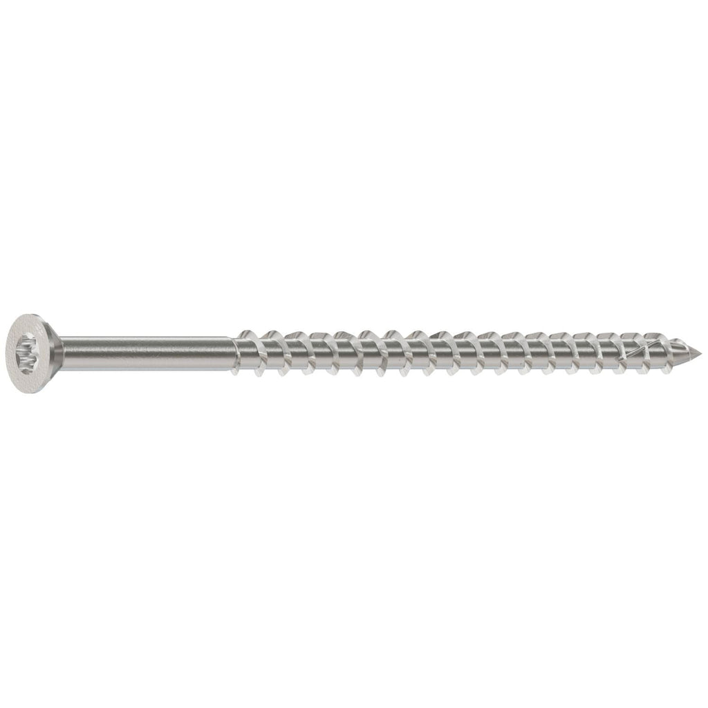 Simpson Strong-Tie T10350WP1 Deck-Drive DWP WOOD SS Screw, #10 x 3-1/2-in. T-25, Flat Head, Type 316, 1-lb.