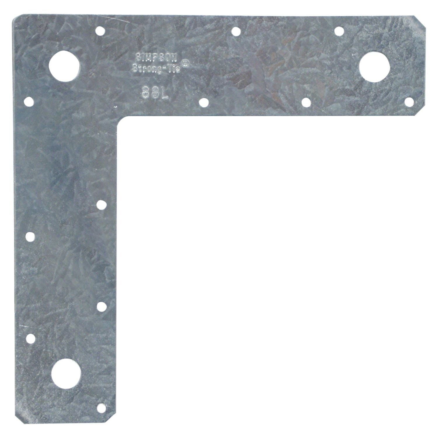 Simpson Strong-Tie 88L 8-in. x 8-in. 14-Gauge Galvanized L Strap