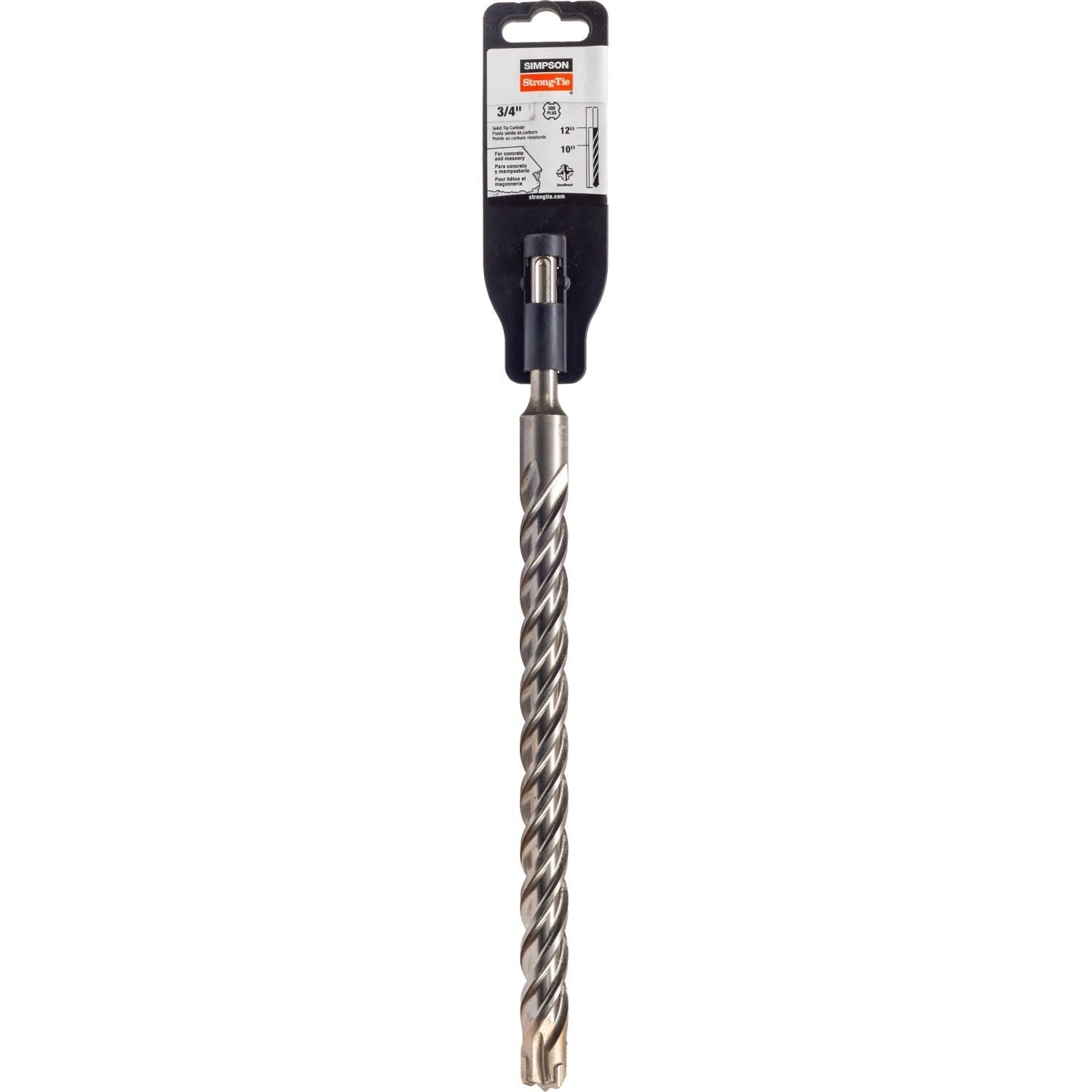 Simpson Strong-Tie MDPL07512Q 3/4-in. x 12-in. SDS-plus Quad-Head Shank Drill Bit