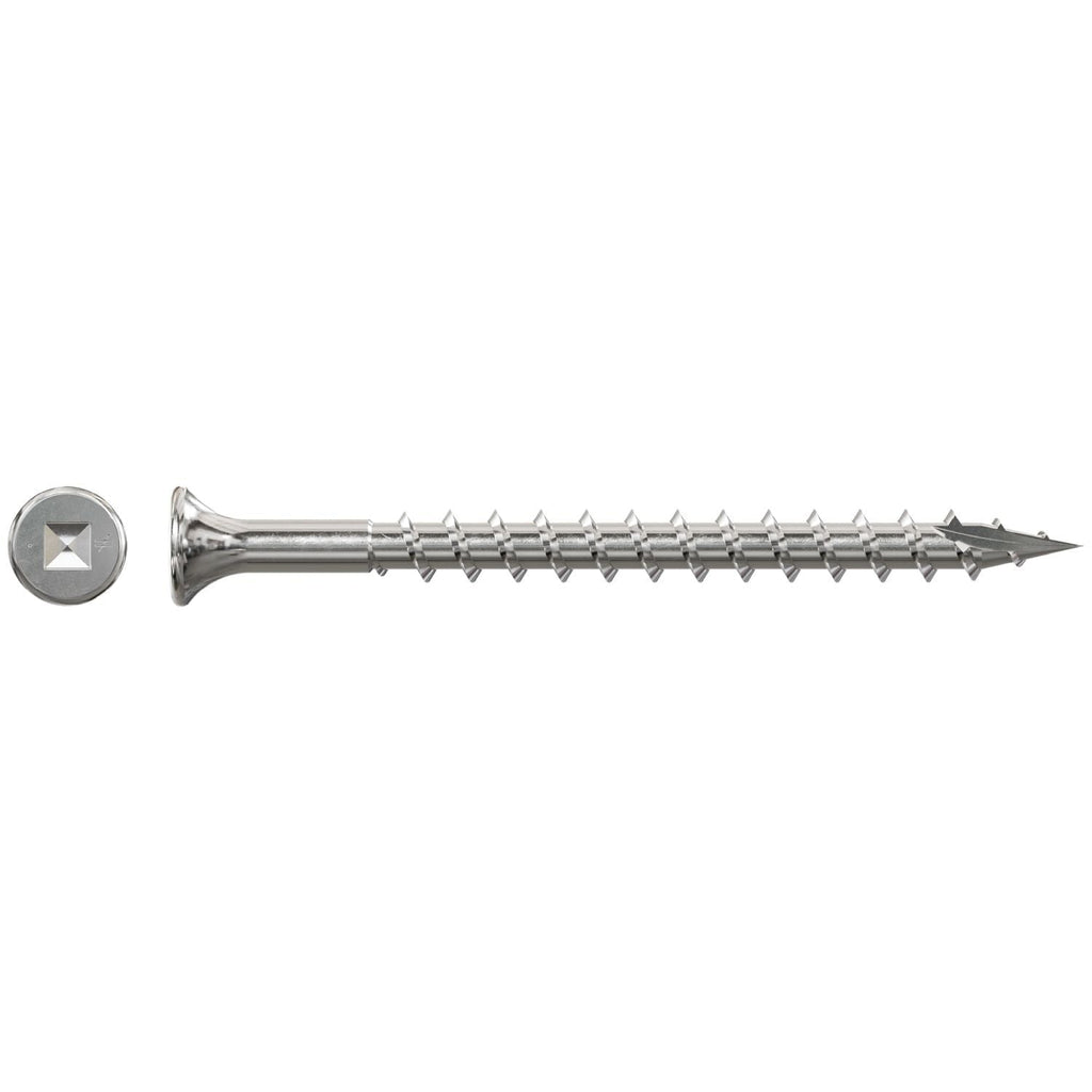 Simpson Strong-Tie SS3DSC212BS316 Bugle-Head Wood Screw (Collated), #10 x 2-1/2-in. #3 Square Drive, Type 316, 1500-Pack