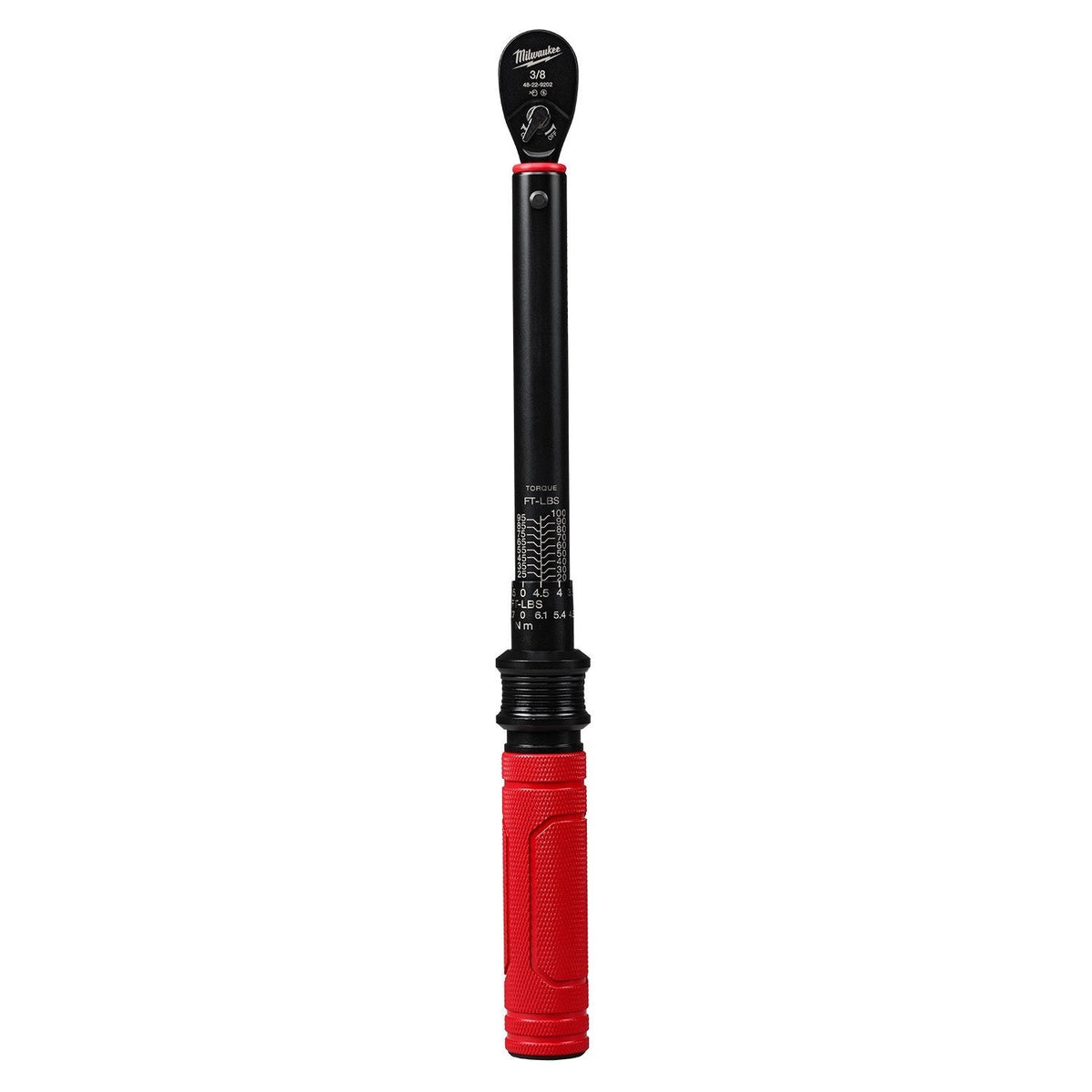 Milwaukee 48-22-9202 3/8-in. Drive Click Torque Wrench, 20-100 ft·lb