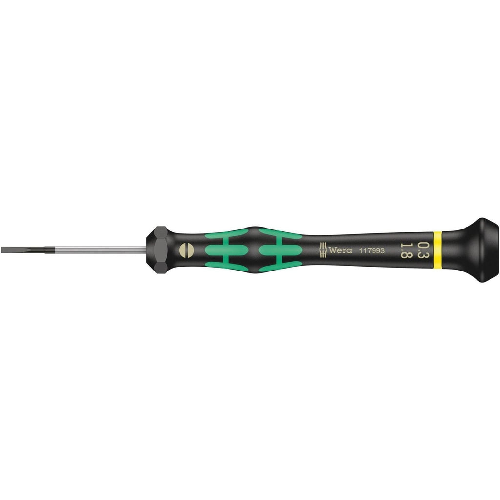 Wera 2035 Screwdriver For Slotted Screws For Electronic Applications, 0.30x1.8x40-mm.