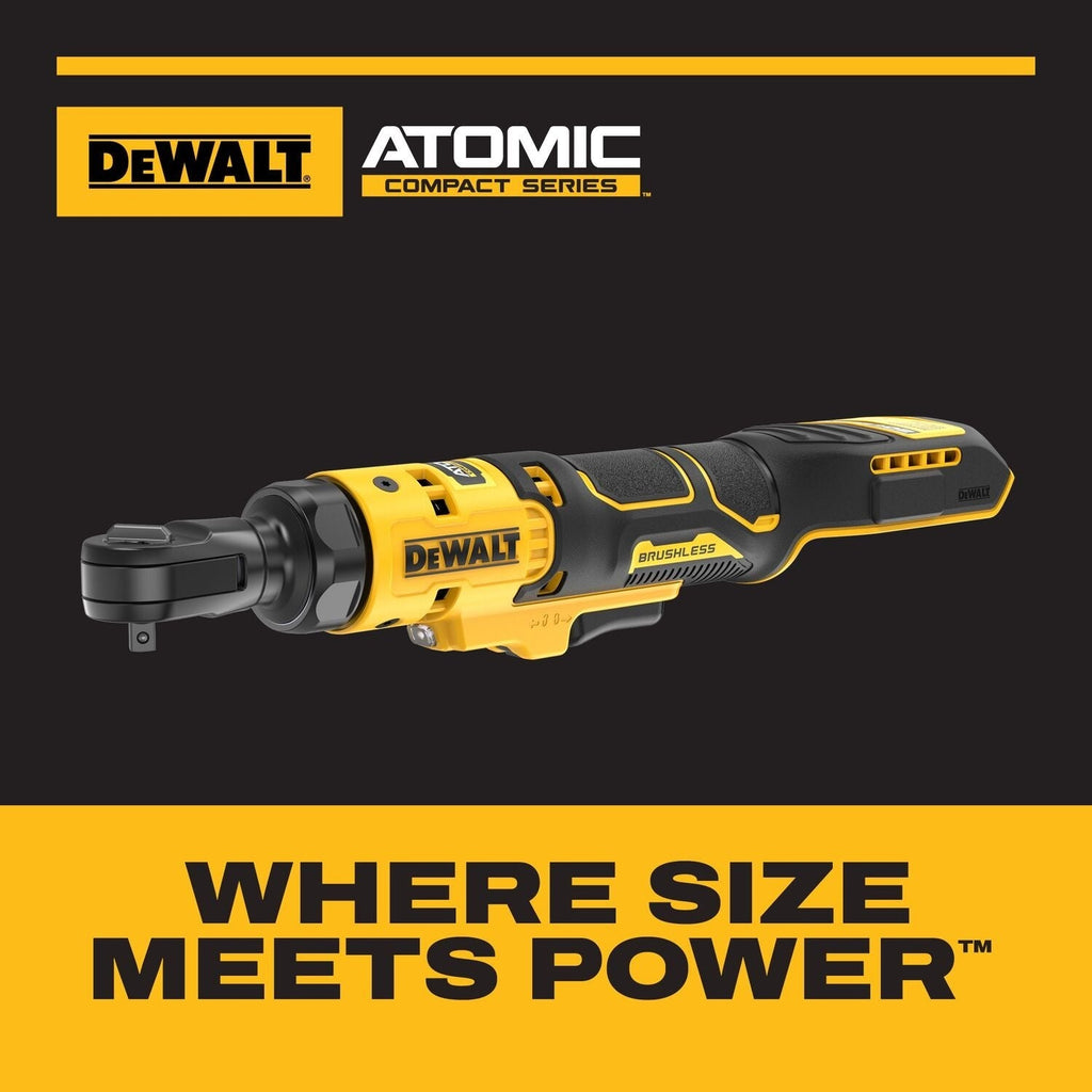 DeWALT DCF514B ATOMIC 20V MAX Brushless Cordless 1/4-in. Ratchet, Tool Only