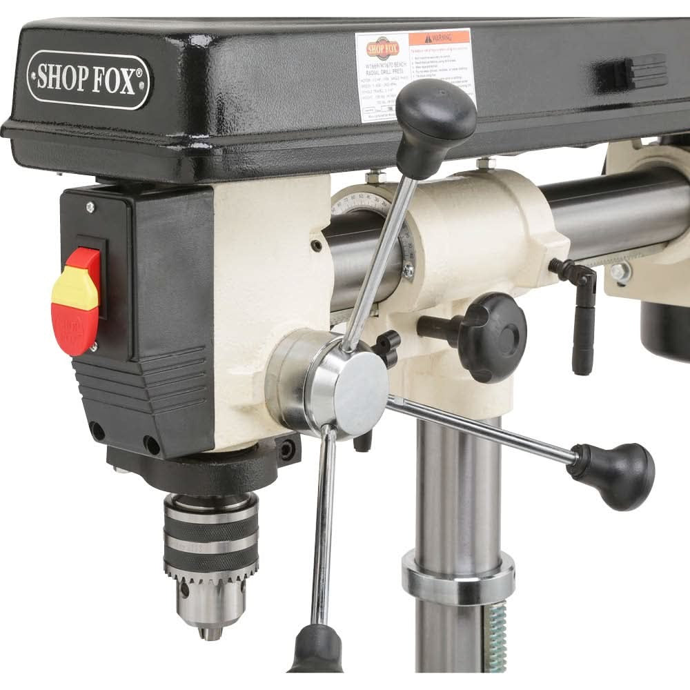 Shop Fox W1669 1/2 HP 34-Inch Benchtop Radial Drill Press