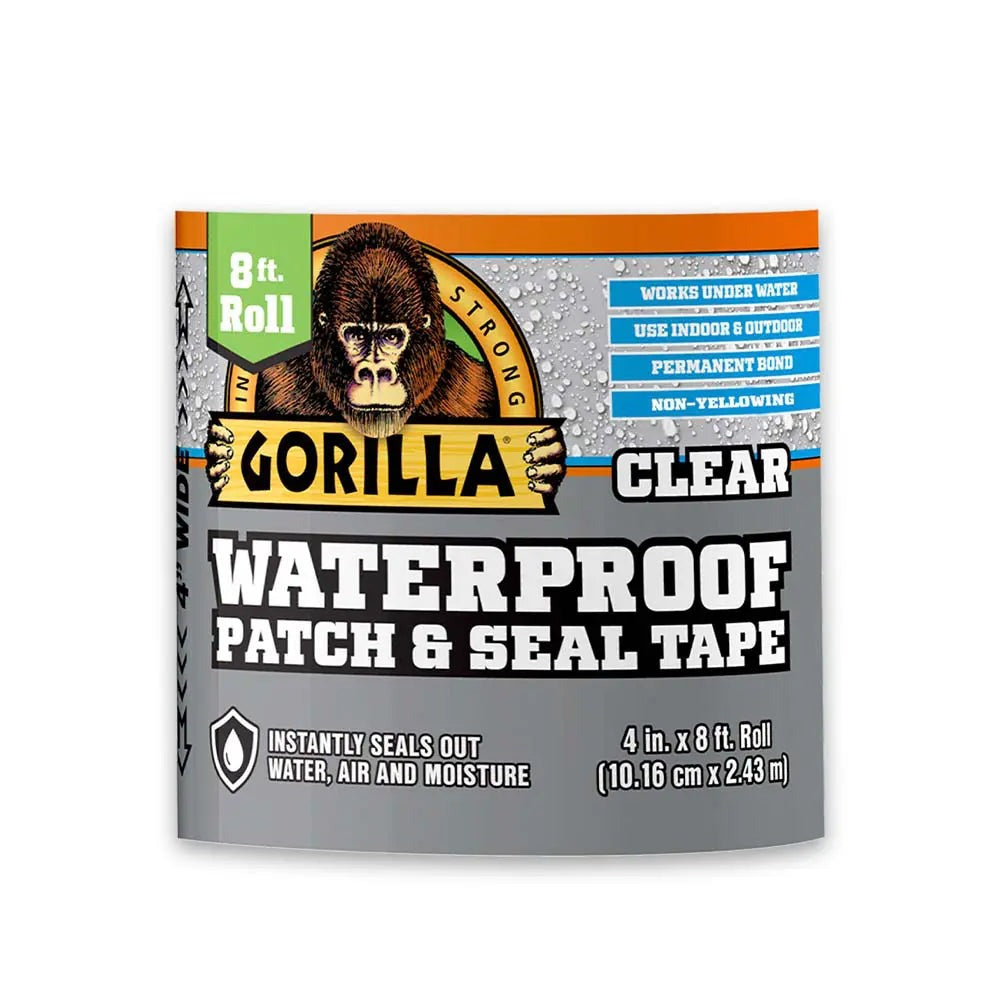 Gorilla Glue Clear Waterproof Patch & Seal Tape, 8-ft. (107261)