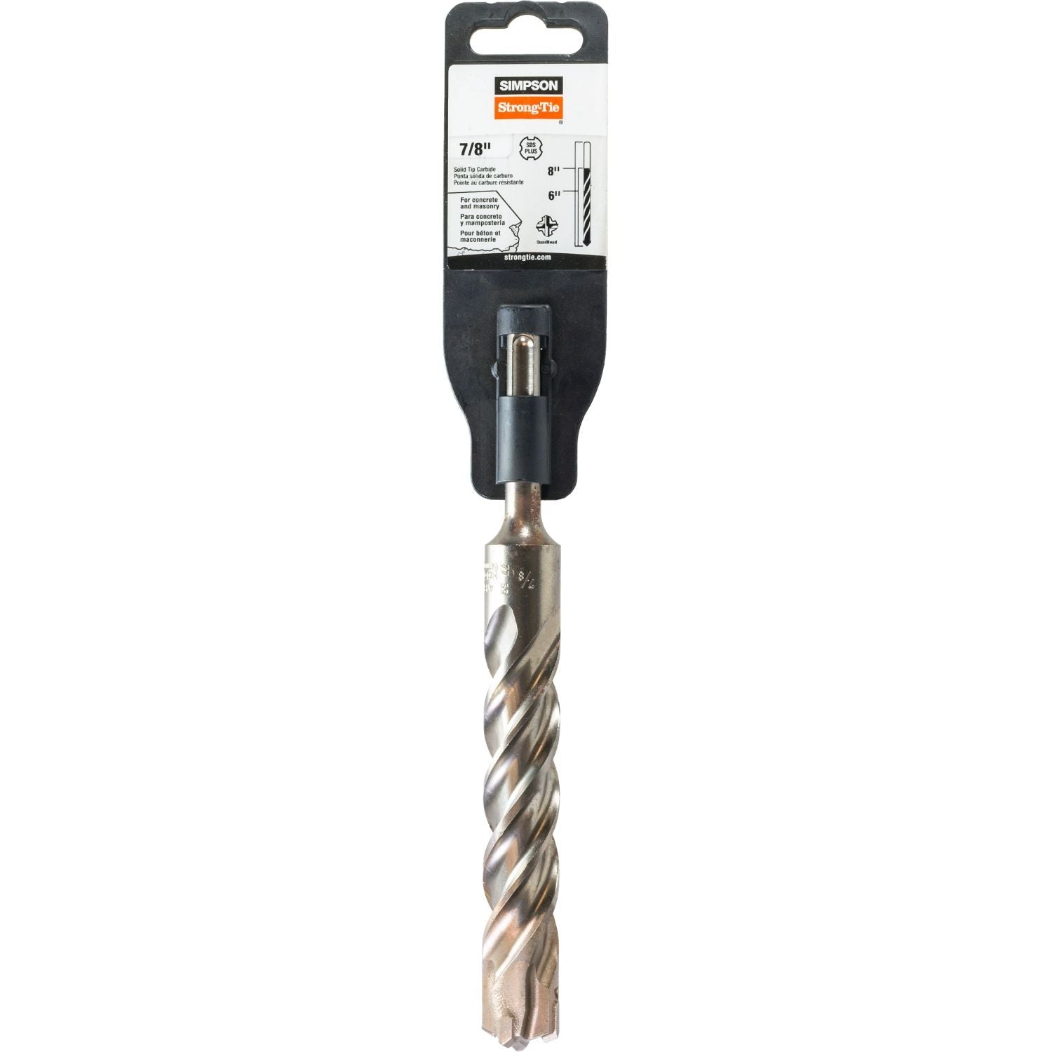 Simpson Strong-Tie MDPL08708Q 7/8-in. x 8-in. SDS-plus Quad-Head Shank Drill Bit