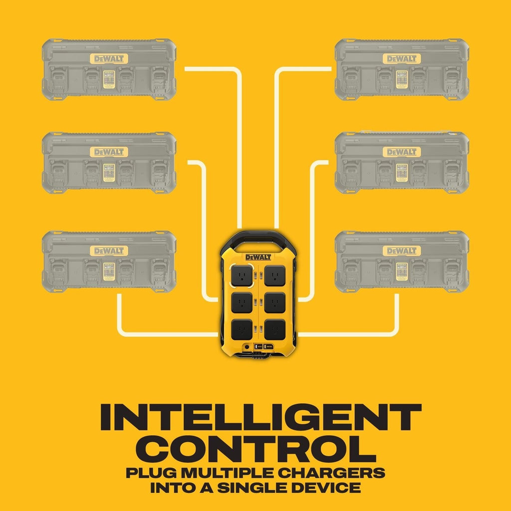 DeWALT DCBPC1615 15-Amp 6-Outlet Multi-Charger Power Controller