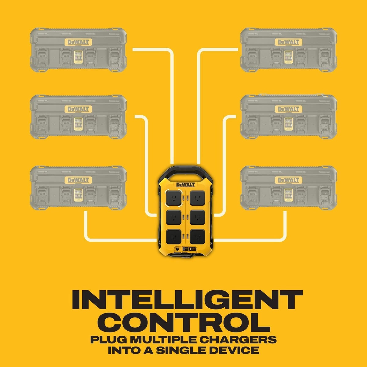 DeWALT DCBPC1615 15-Amp 6-Outlet Multi-Charger Power Controller