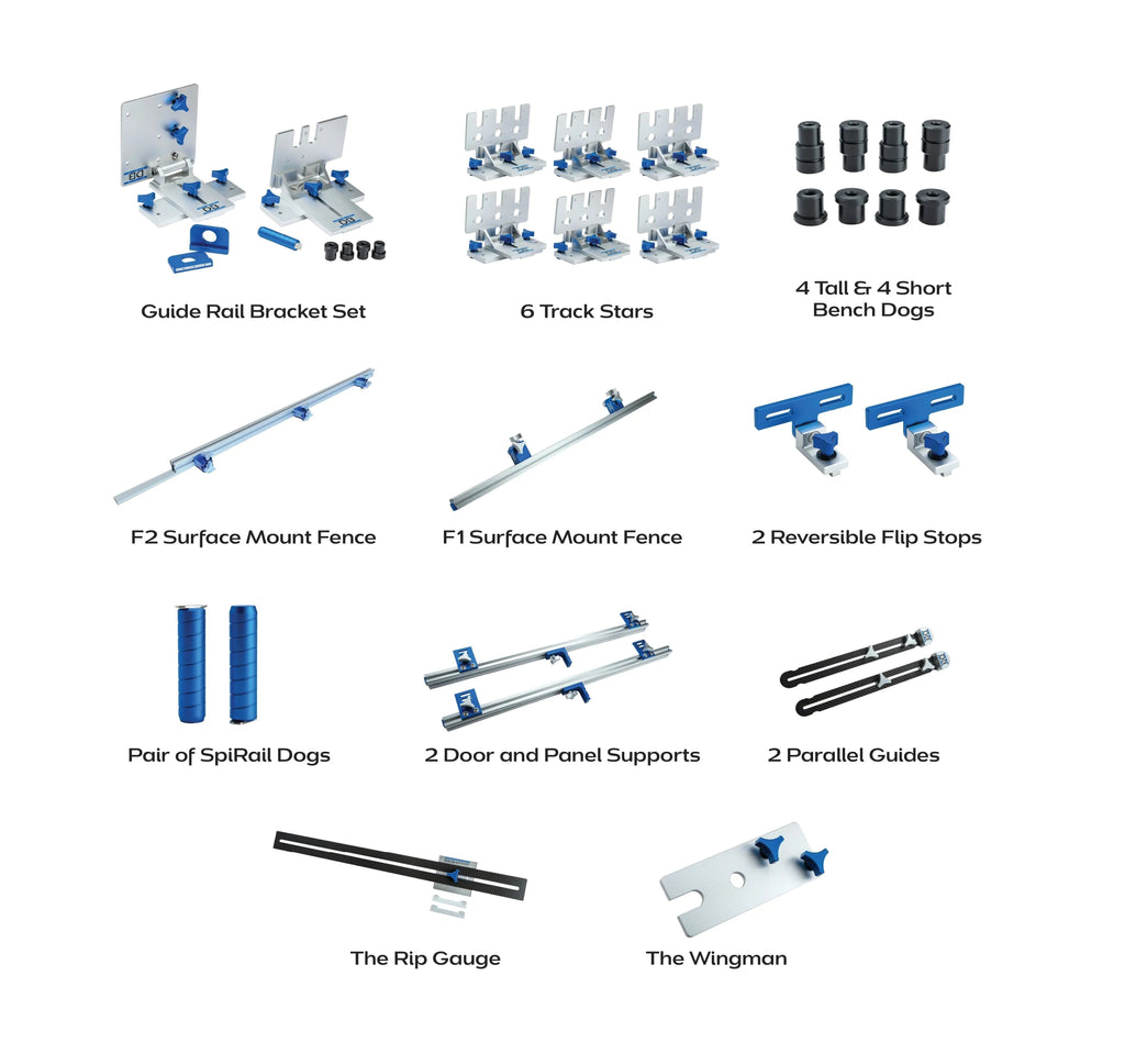 Dashboard MFT Pro Accessories Bundle for Track Saw Workbenches (PRO001)