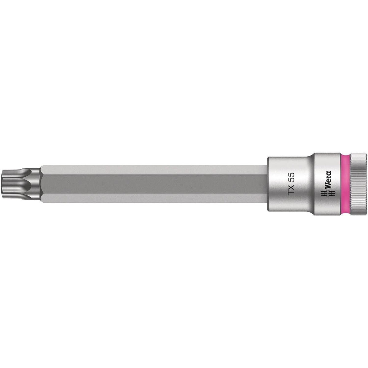 Wera 8767 C Hf Torx Zyklop Bit Socket With 1/2-in. Drive With Holding Function, Torx 55x140-mm.