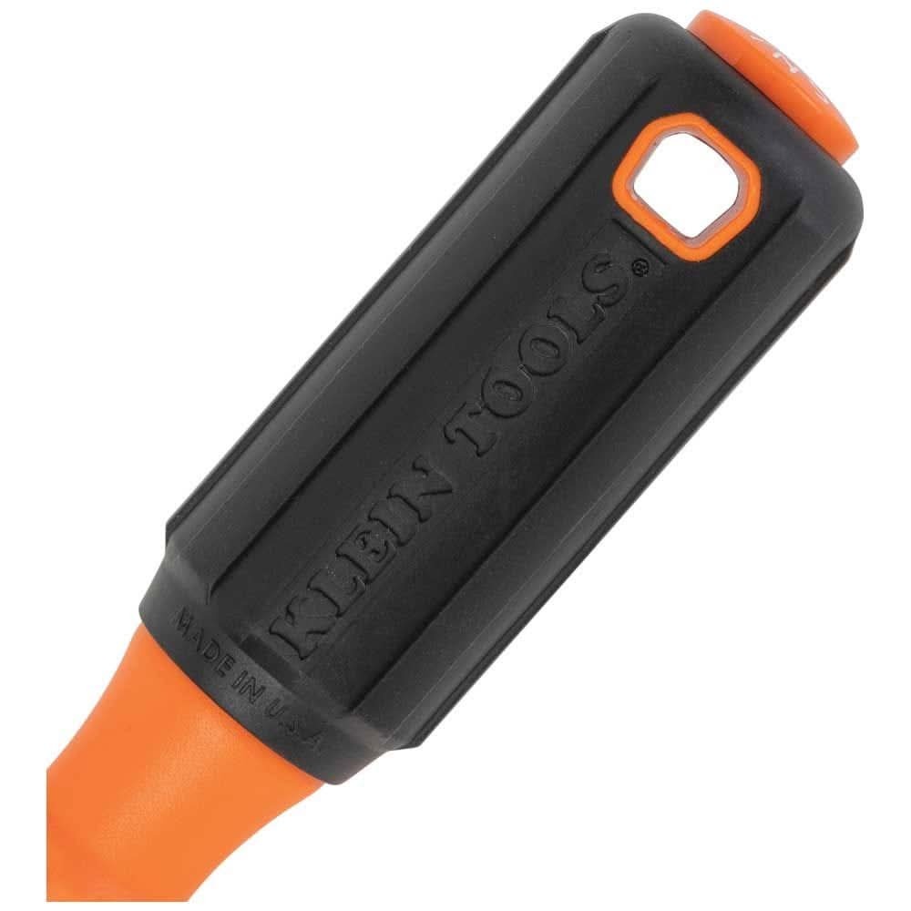 Klein Tools 6844INS Insulated Screwdriver, #2 Square Tip, 4-Inch Round Shank