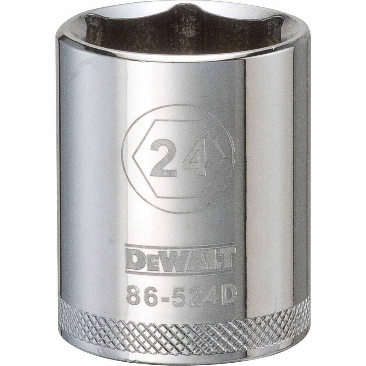 DEWALT 1/2-in. Drive 24 mm 6-Point Socket, 1-Pc. (DWMT86524OSP)