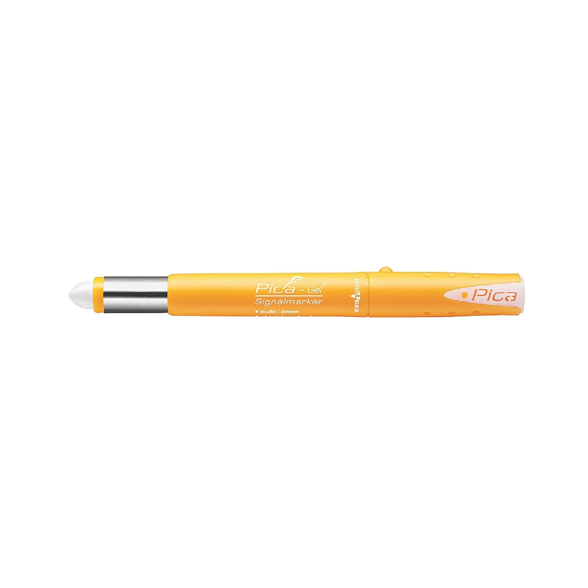 Pica 8080/SB White Gel Signalmarker w/ Quiver Holder, 1-Pack