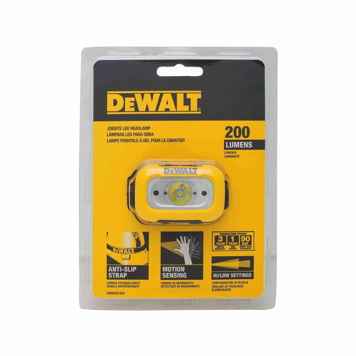 DeWalt DWHT81424 200 Lumen Led Headlamp