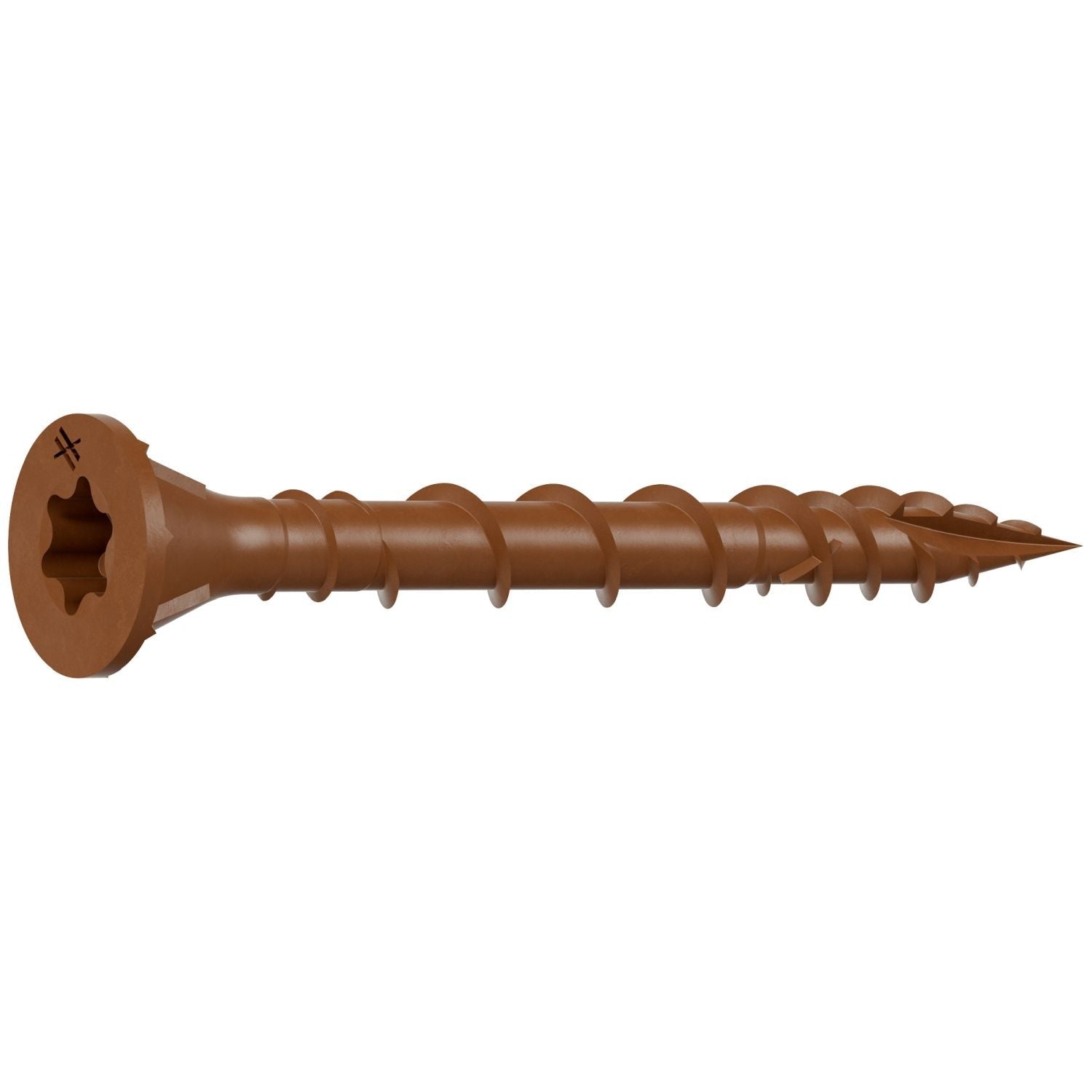 Simpson Strong-Tie DSVR158MB Deck-Drive DSV WOOD Screw, #8 x 1-5/8-in. T-25, Flat Head, Quik Guard, Red, 1750-Pack