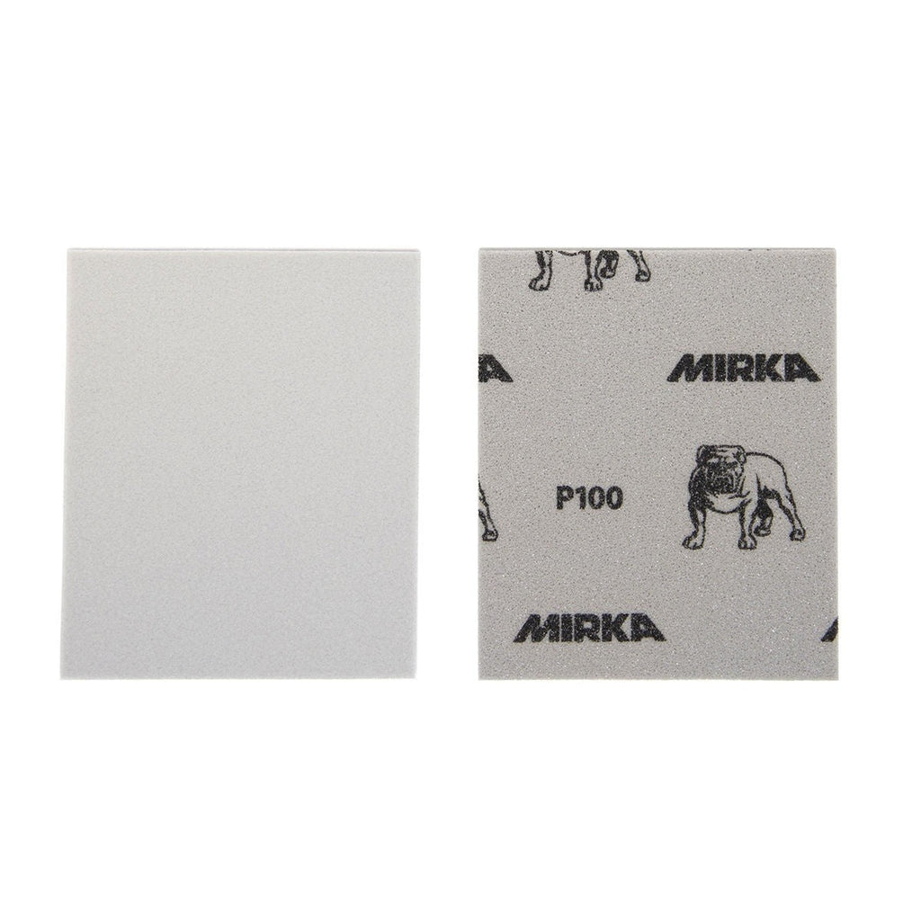 Mirka 115 x 140 mm P220 Soft Sanding Pad, 1-Sided Hand Sanding Sponge for Dry and Wet Sanding (1355-220)